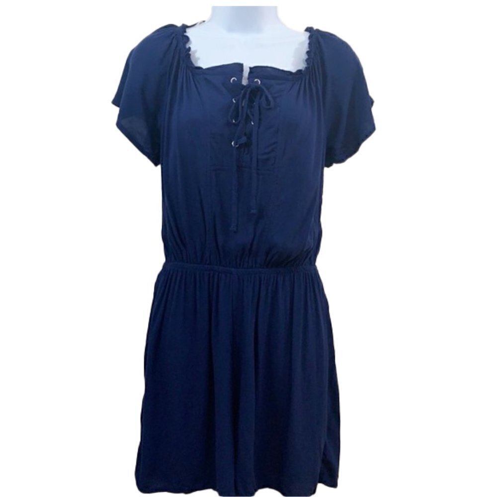 ❤️ COTTON ON Short Sleeve V-Neck Shorts
Romper blue Size XS